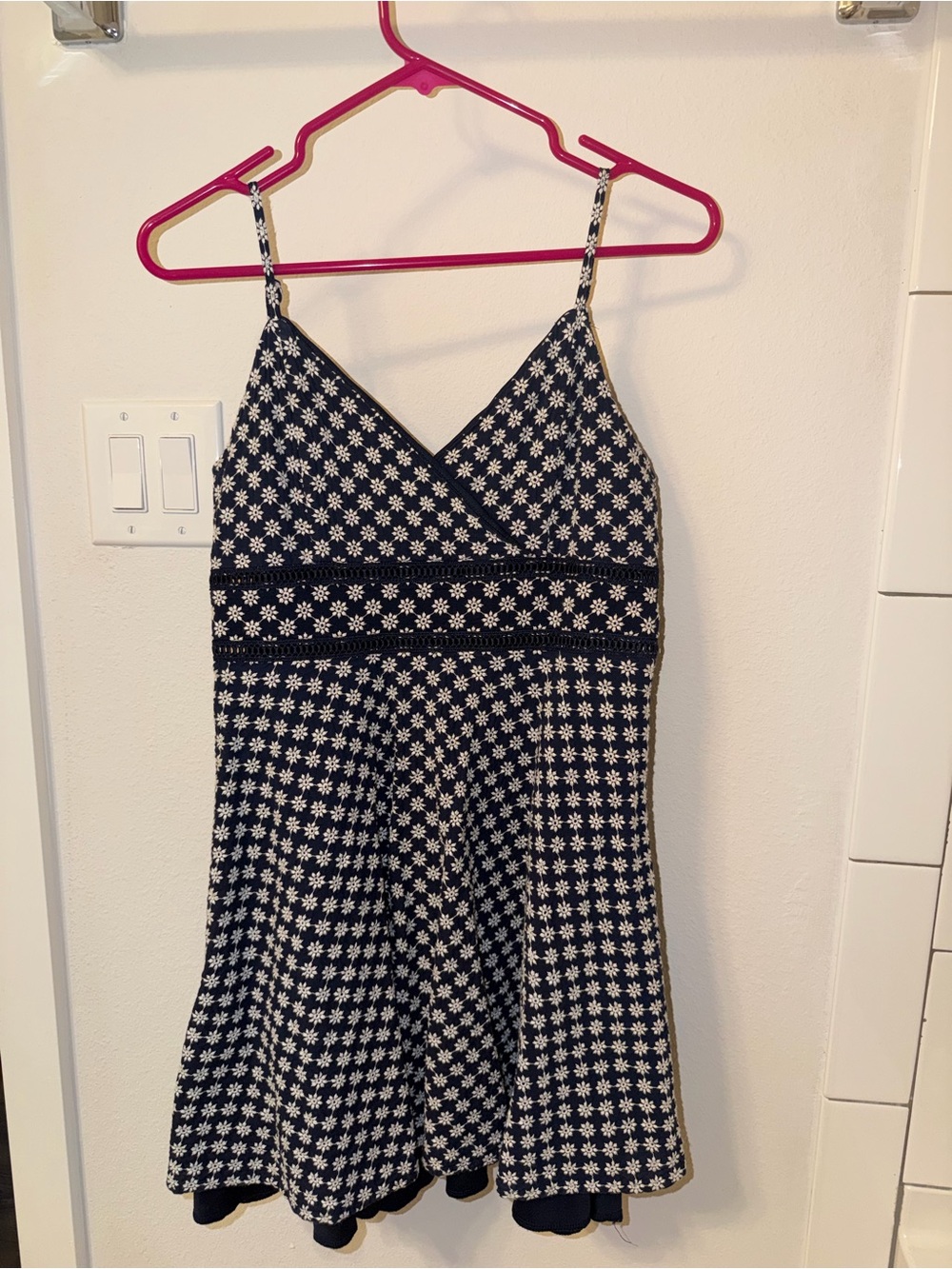 Francesca’s Trixxi Navy Floral Print Dress